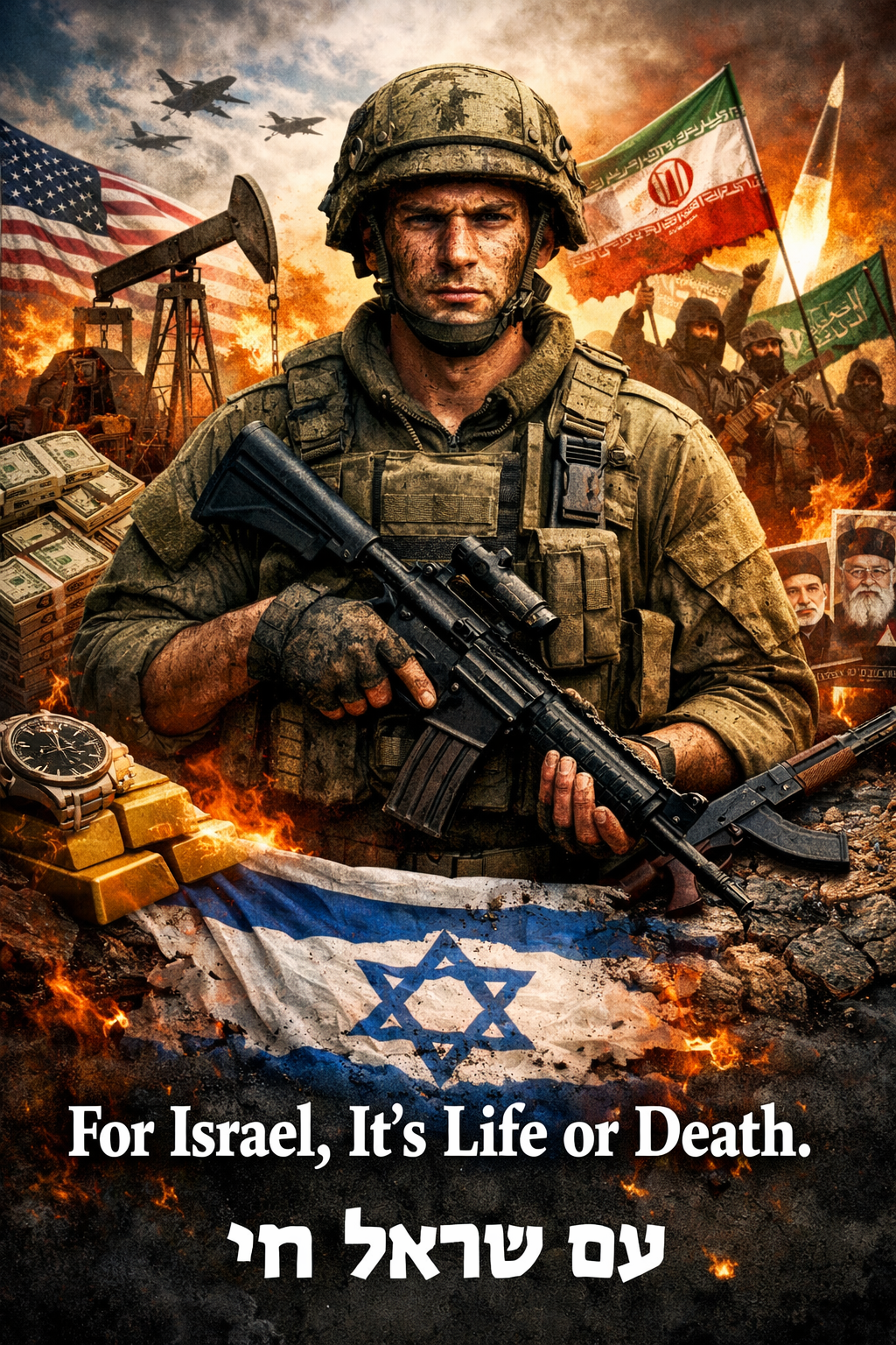 Para os Estados Unidos, a guerra contra o Irã é dinheiro e controle de energia. Nada mais.Para o presidente Donald Trump, é ego. Apenas ego. Para os iranianos, é ódio ao mundo livre, ambição regional e também ego. Para Israel, não. Para Israel, é vida ou morte. A resposta é simples: Am Israel Chai.